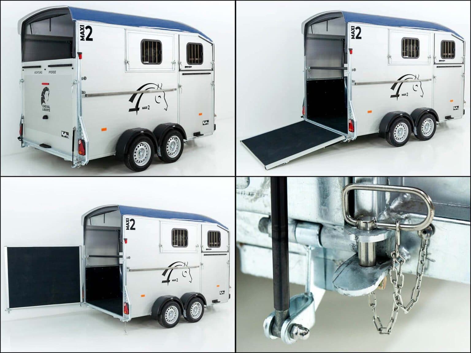 Cheval Liberté Pferdeanhänger MAXI 2| blau